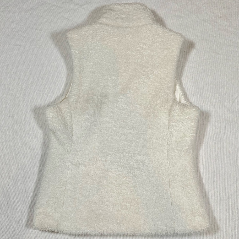 Patagonia Los Gatos Cream Fleece Vest Off White Medium - Picture 3 of 5